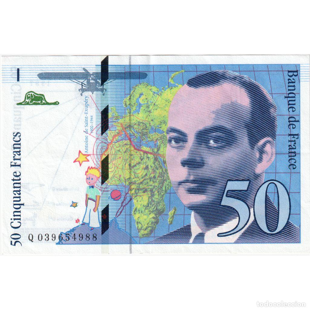 Billetes extranjeros: [#1235154] Francia, 50 Francs, St Exup&eacute;ry, Q039654988, MBC+