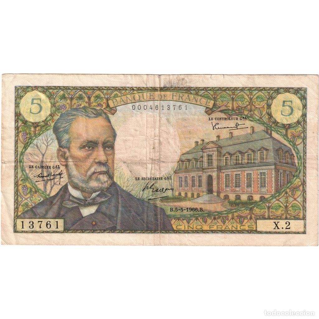 Billetes extranjeros: [#1235139] Francia, 5 Francs, 1966-05-05, X.2, BC