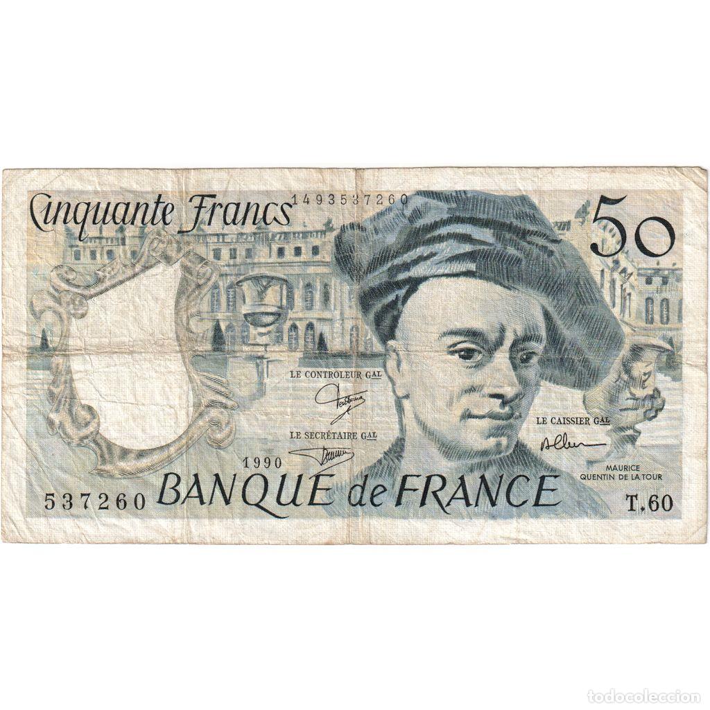 Billetes extranjeros: [#1235144] Francia, 50 Francs, Quentin de La Tour, T.60, MBC