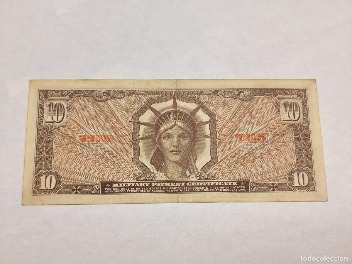 Billetes extranjeros: MPC 10dollars series 641 VF. - Foto 2