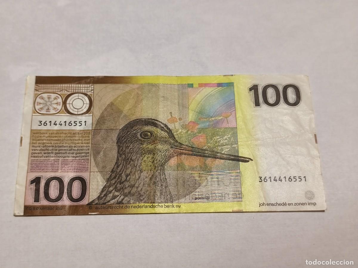 Billetes extranjeros: Holanda 100Gulden 1977 VF. - Foto 2