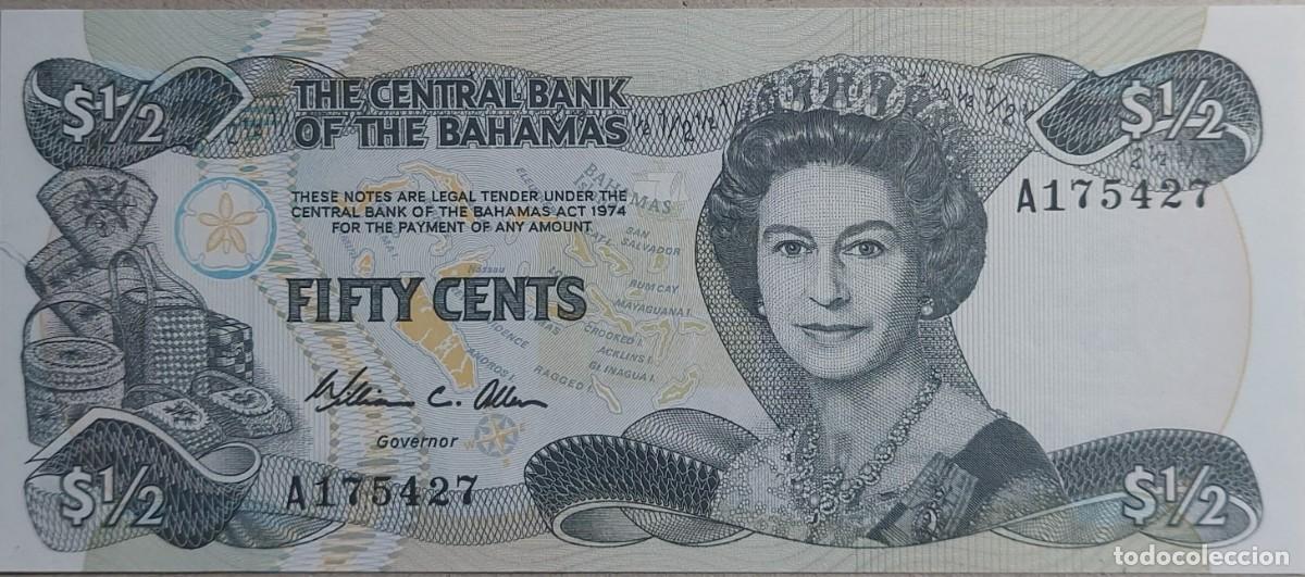 Billetes extranjeros: LOTE DE 4 BILLETES ( THE CENTRAL BANK OF THE BAHAMAS ) 1974 MISMA SERIE UNC/ PLANCHA