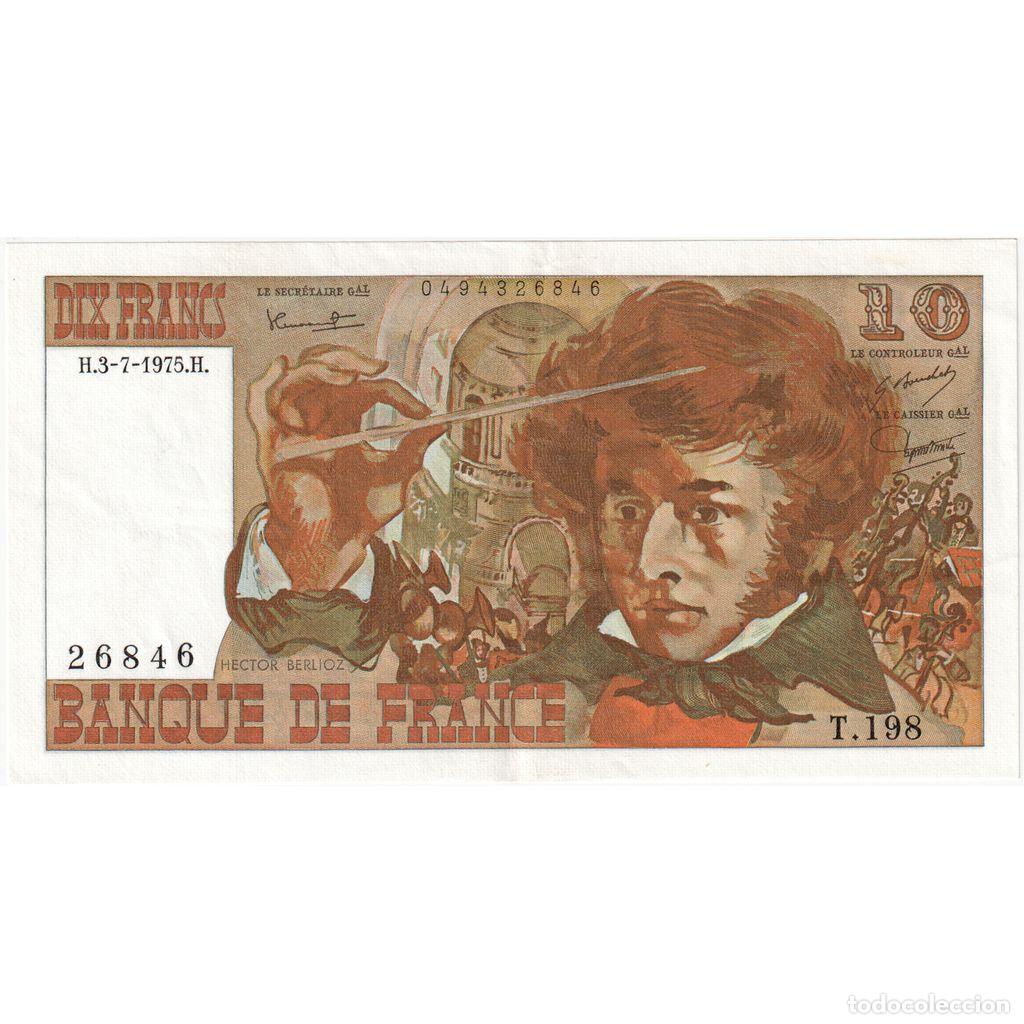 Billetes extranjeros: [#1235158] Francia, 10 Francs, Berlioz, 1975-07-03, T.198, EBC