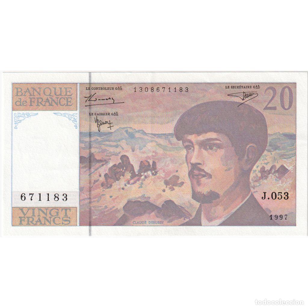 Billetes extranjeros: [#1235174] Francia, 20 Francs, Debussy, Undated (1997), J.053, SC