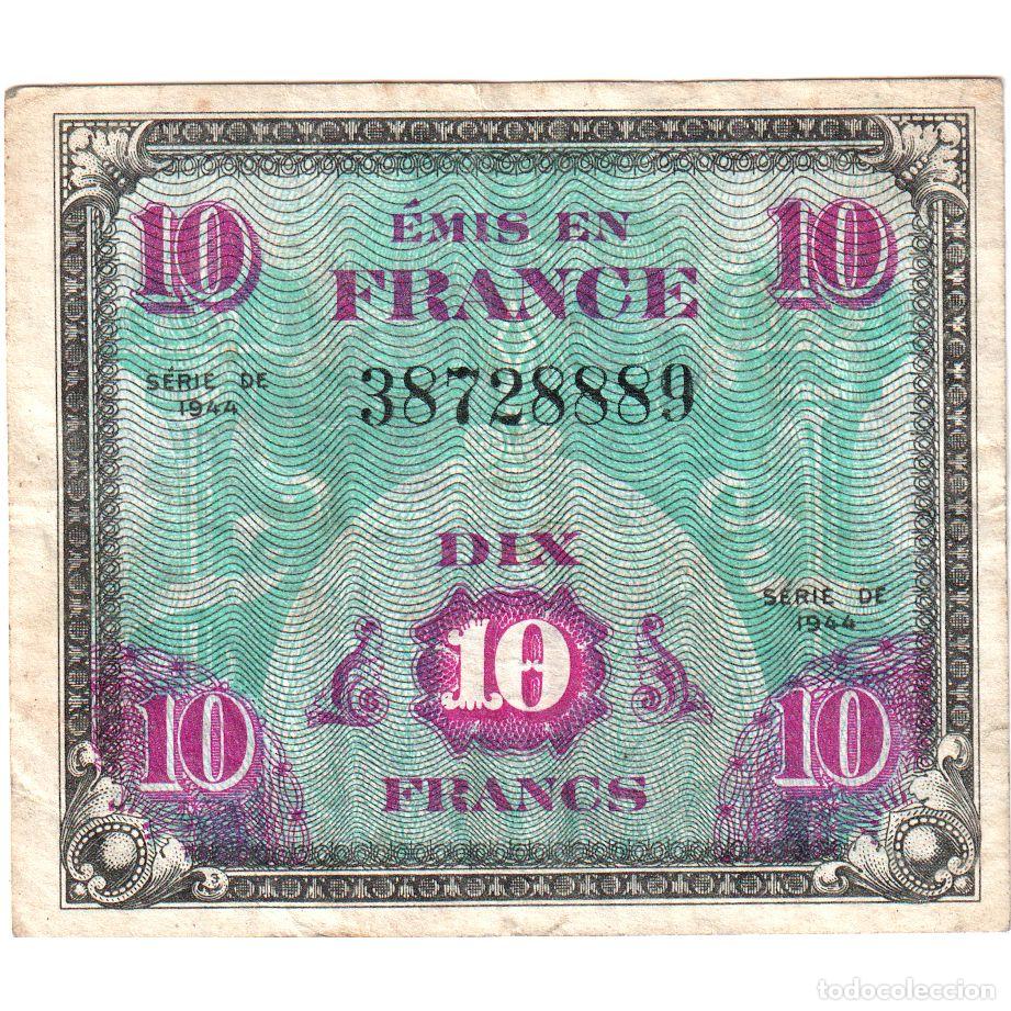 Billetes extranjeros: [#1235181] Francia, 10 Francs, Flag/France, 38728889, MBC