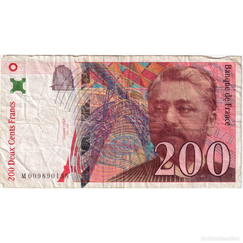 Billetes extranjeros: [#1235242] Francia, 200 Francs, Eiffel, M009890158, BC