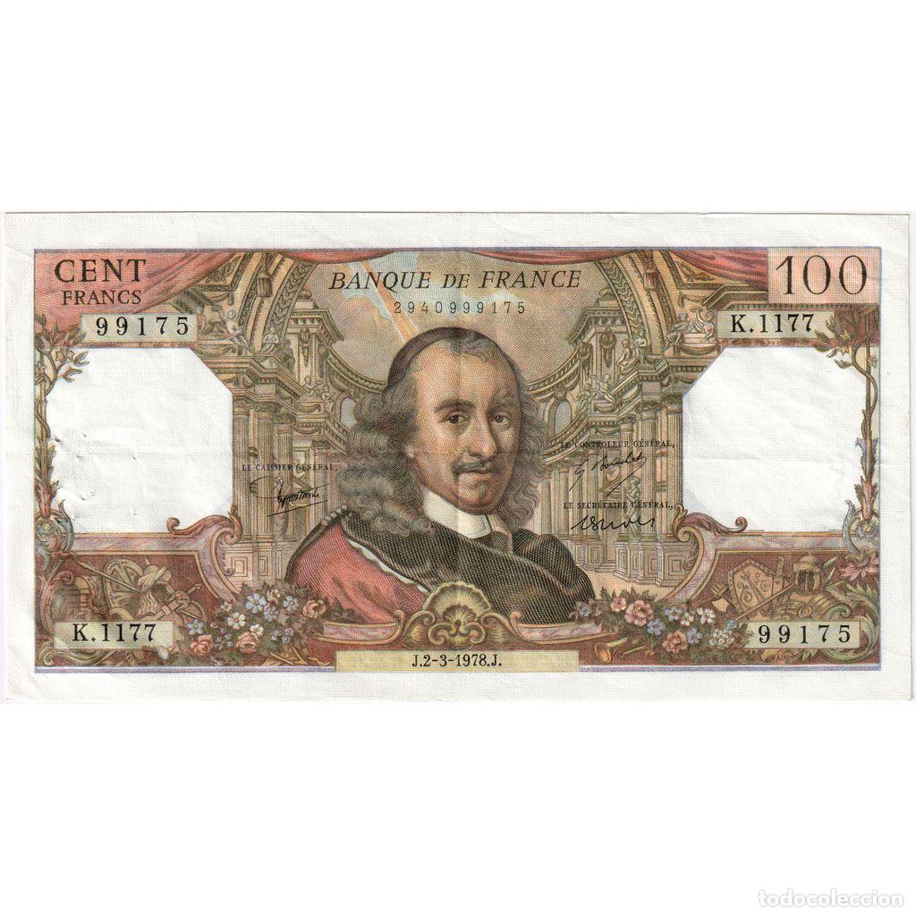 Billetes extranjeros: [#1235237] Francia, 100 Francs, Corneille, 1978-03-02, K.1177, MBC+
