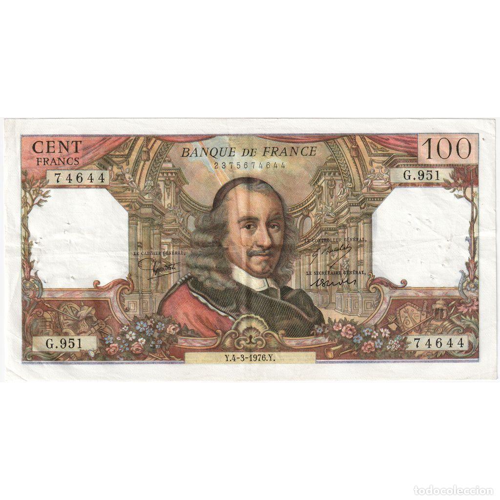 Billetes extranjeros: [#1235240] Francia, 100 Francs, Corneille, 1976-03-04, G.951, MBC