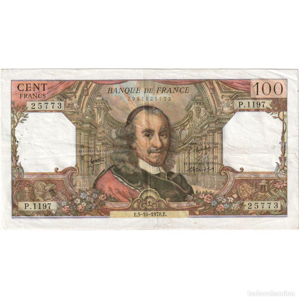 Billetes extranjeros: [#1235234] Francia, 100 Francs, Corneille, 1978-10-05, P.1197, MBC