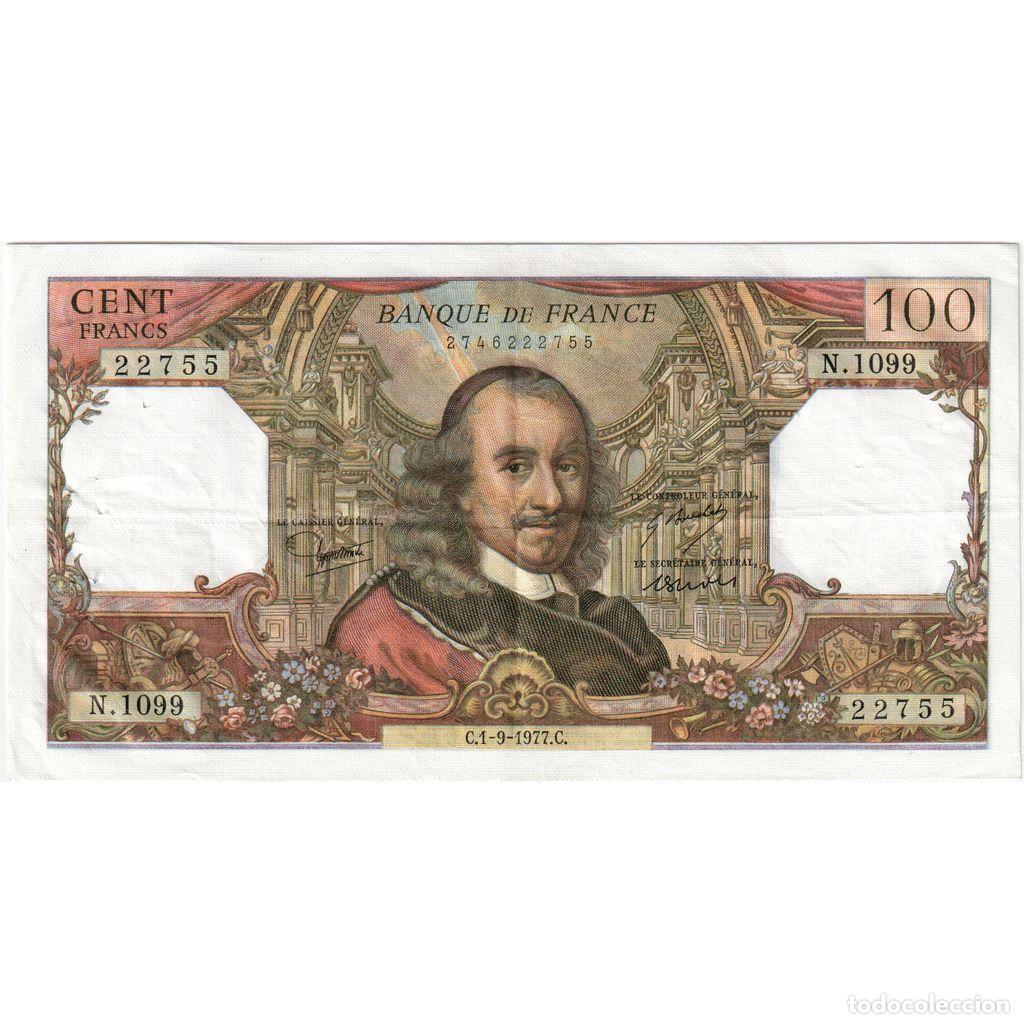 Notas Internacionais: [#1235233] Francia, 100 Francs, Corneille, 1977-09-01, N.1099, MBC