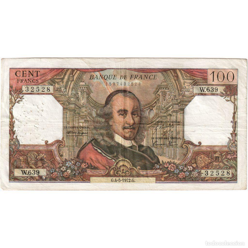 Billetes extranjeros: [#1235236] Francia, 100 Francs, Corneille, 1972-05-04, W.639, MBC
