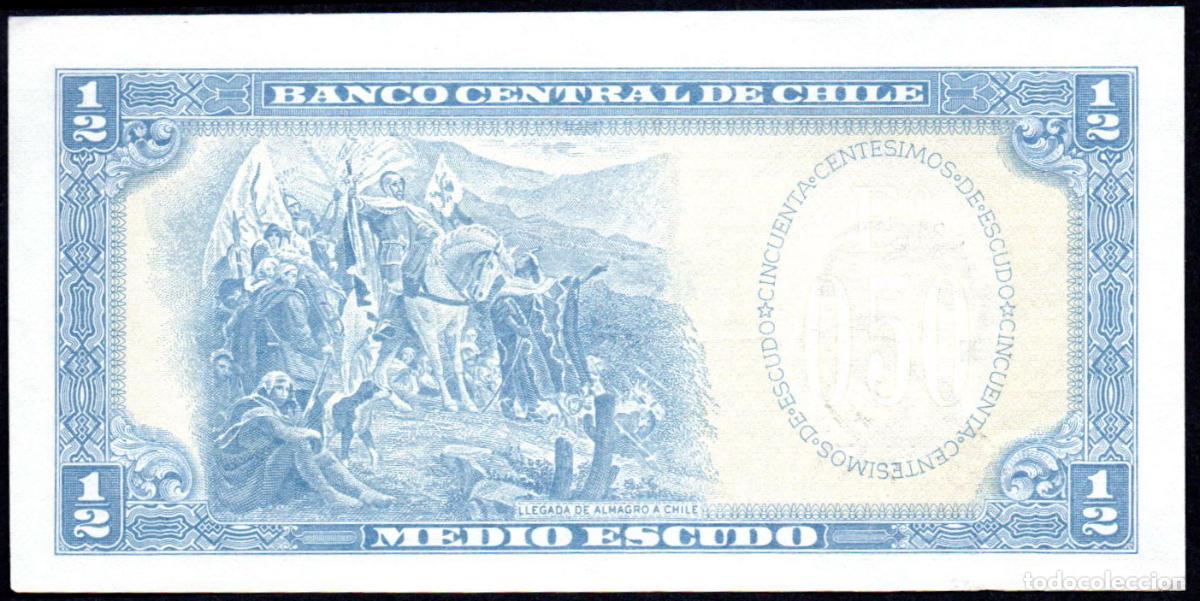 Billetes extranjeros: CHILE - 1/2 ESCUDO - S/C - Foto 2