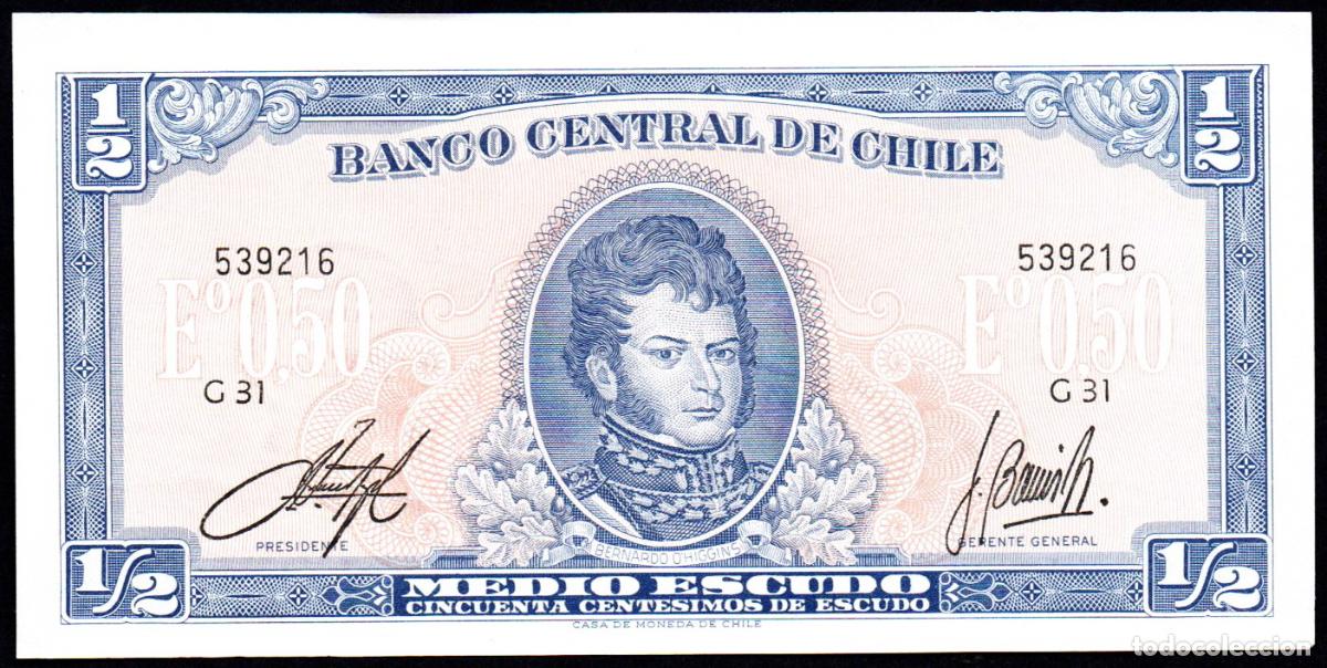 Billetes extranjeros: CHILE - 1/2 ESCUDO - S/C - Foto 1