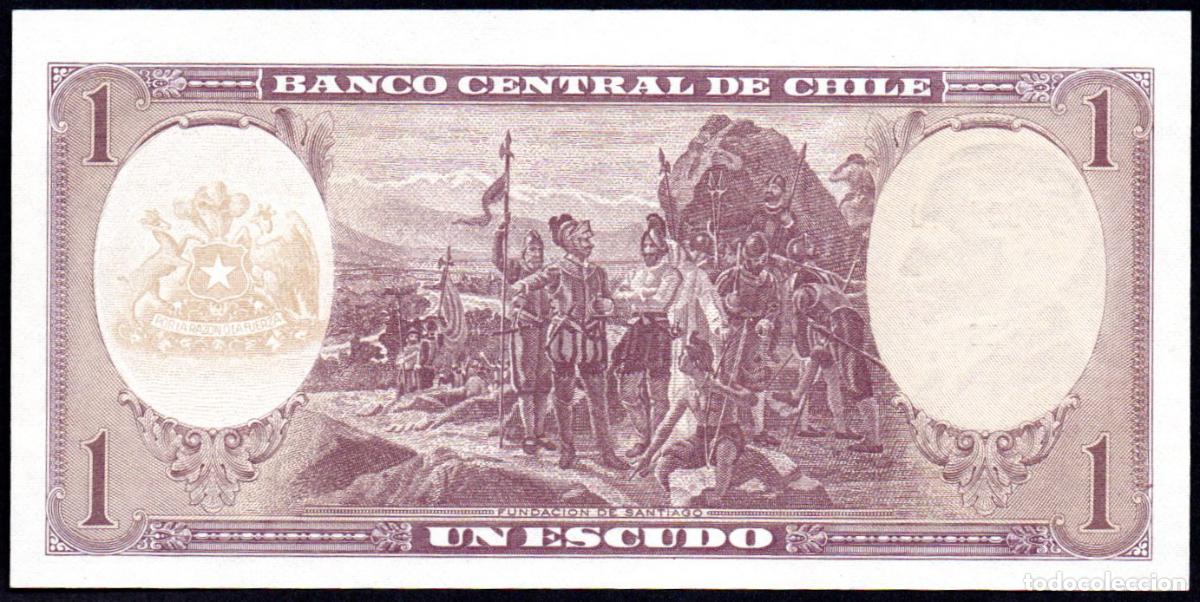 Billetes extranjeros: CHILE - 1 ESCUDO - S/C - Foto 2