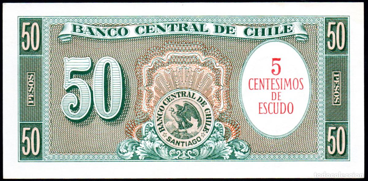 Billetes extranjeros: CHILE - 50 PESOS - S/C - Foto 2