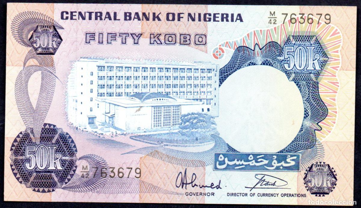 Billetes extranjeros: NIGERIA - 50 KOBO - Pick. 14 - S/C