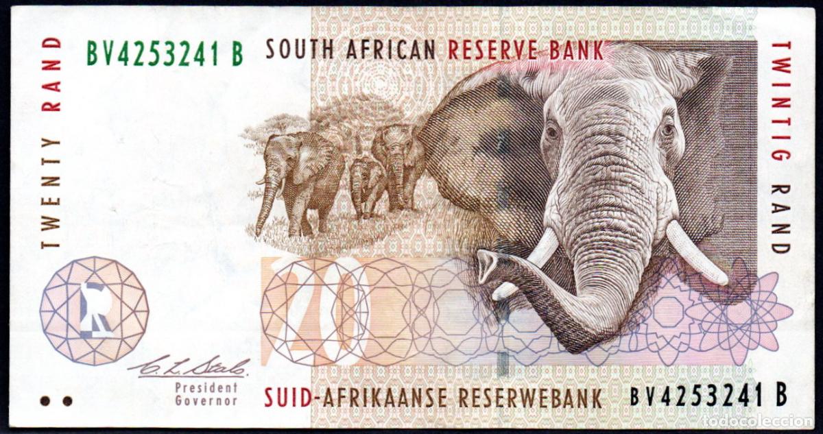 Billetes extranjeros: SUDAFRICA - 20 RAND - USADO