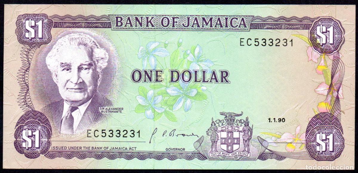 Billetes extranjeros: JAMAICA - 1 DOLAR 1990 - PICK. 68 - S/C