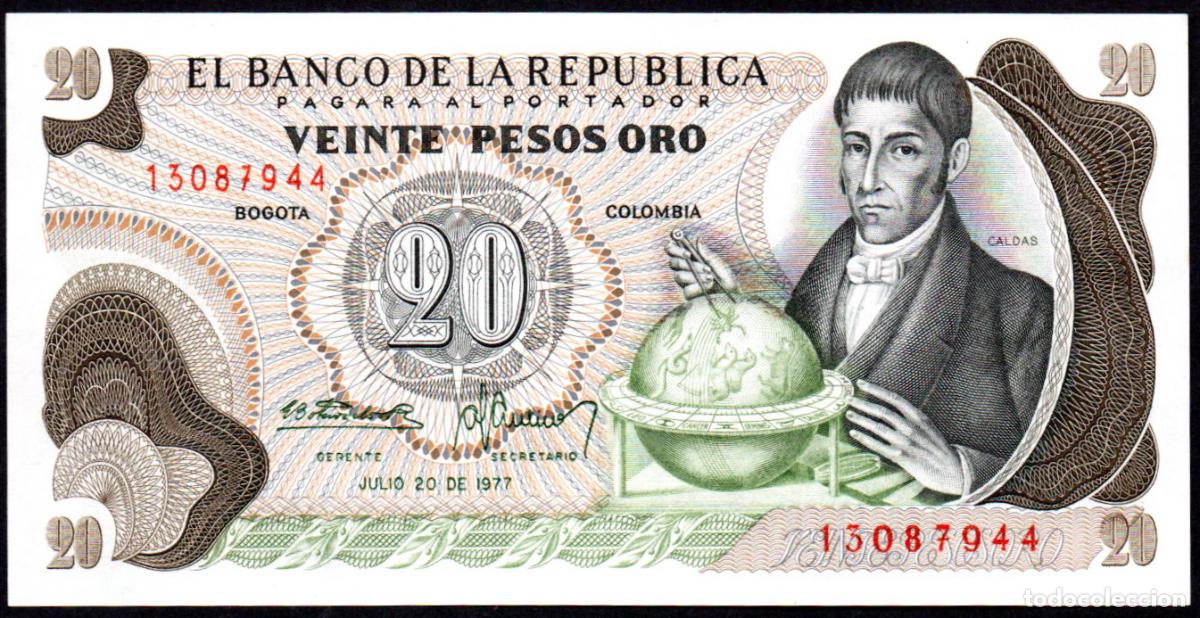 Billetes extranjeros: COLOMBIA - 20 PESOS 1977 - PICK. 409 - S/C