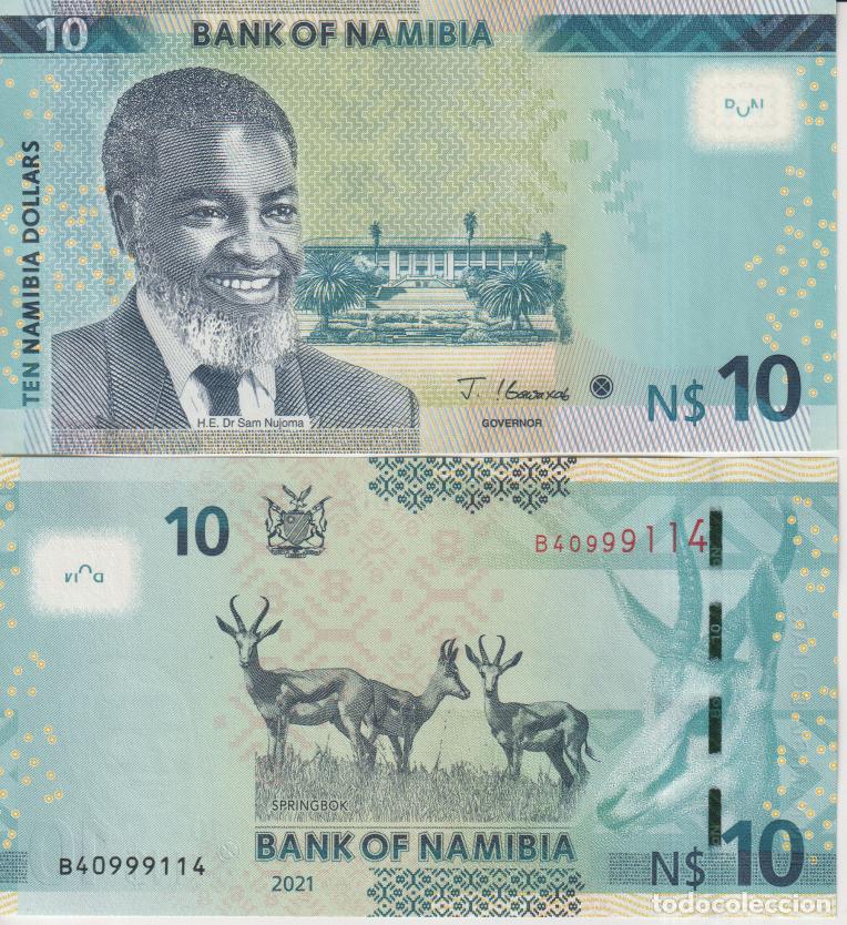 Billetes extranjeros: Namibia 10 namibia dollars del 2021 Pick 16 SC/UNC