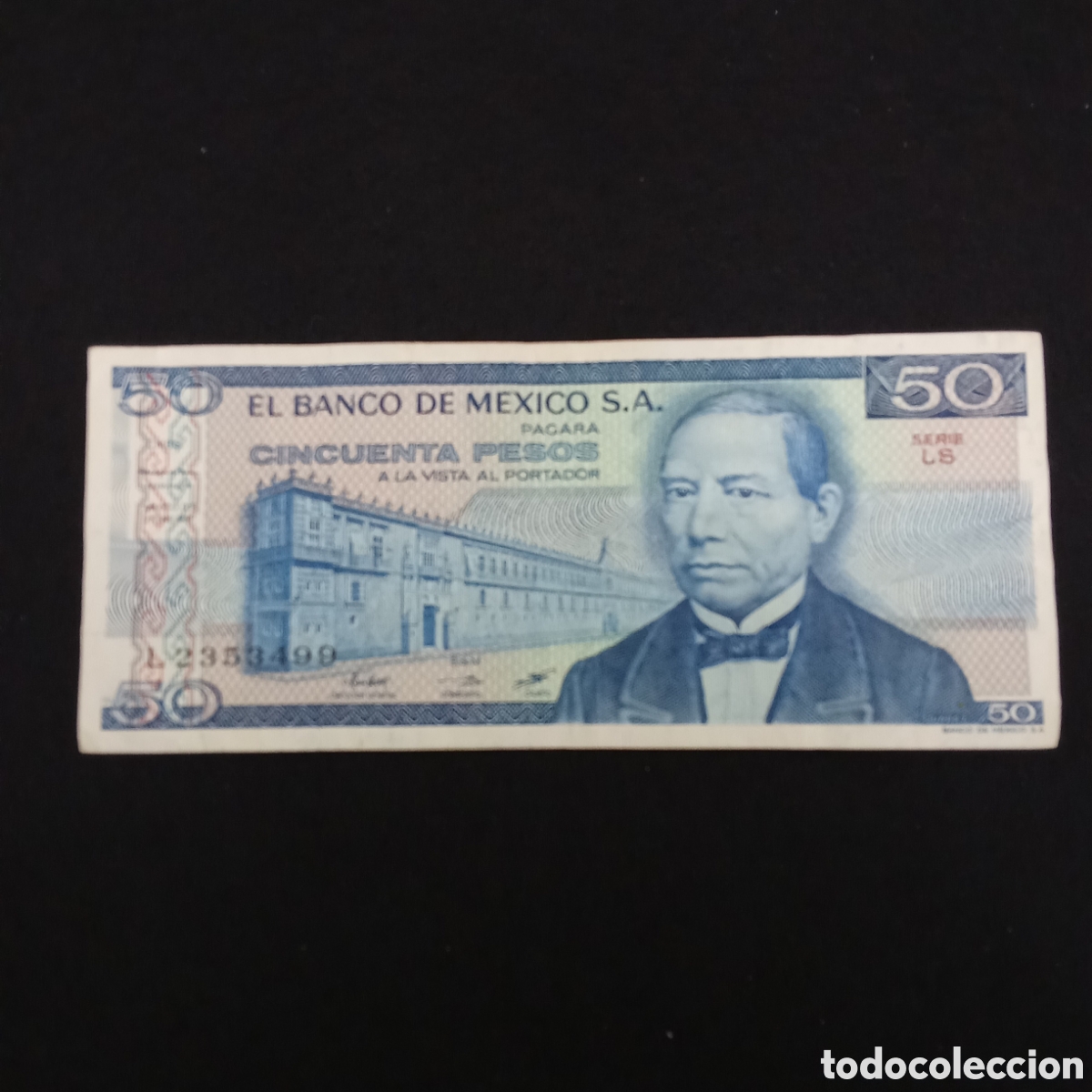 Billetes extranjeros: Mexico 50 pesos a&ntilde;o 1981