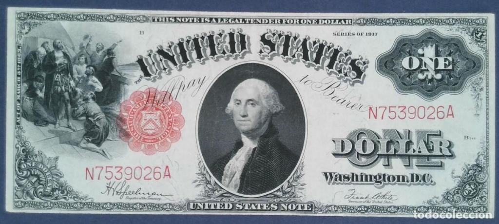 Billetes extranjeros: Estados Unidos de Am&eacute;rica, 1 Dollar 1917 - 187 - (MBC+ / XF) [N7539026A]