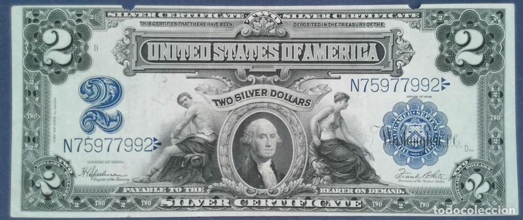 Billetes extranjeros: Estados Unidos de Am&eacute;rica, 2 Silver Dollars 1899 - 339 - (MBC / VF) [N75977992]