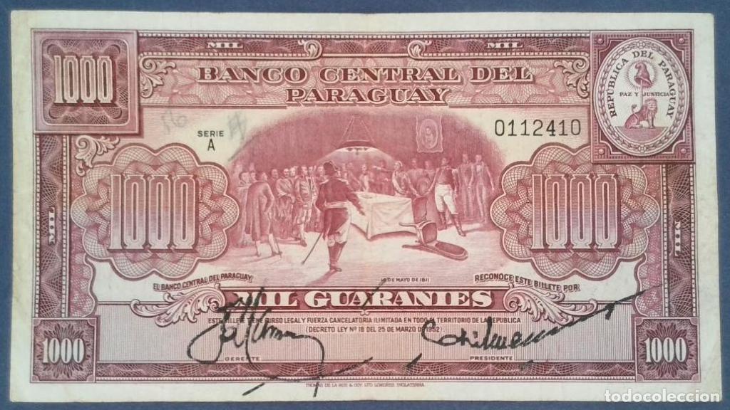 Billetes extranjeros: Paraguay, 1.000 Guaran&iacute;es L. - 191a - (MBC / VF) [0112410]