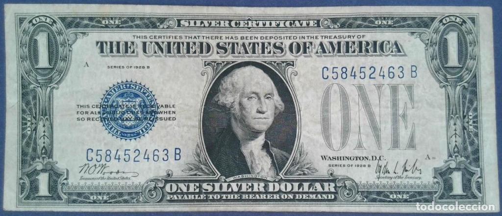Billetes extranjeros: Estados Unidos de Am&eacute;rica, 1 Silver Dollar 1928, 1928 - 412b - (BC / Fine) [C58452463B]