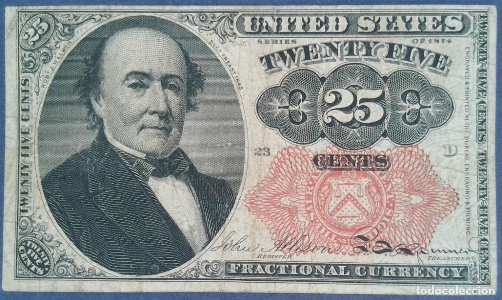 Billetes extranjeros: Estados Unidos de Am&eacute;rica, 25 Cents 1874 - 123a - (BC / Fine) [XXREF9755863XXREF]