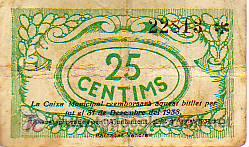 Billetes locales: BITLLET - EL VENDRELL 25 CTS - cmb - Foto 2