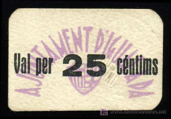 Billetes locales: IGUALADA (BARCELONA): 25 CTMOS. EBC+ - Foto 1