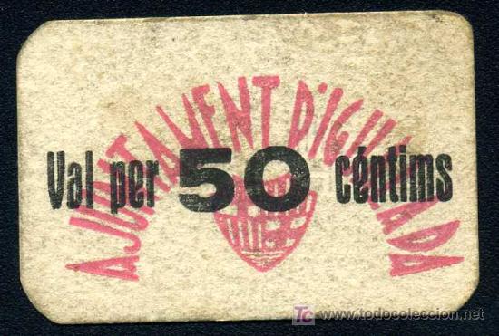 Billetes locales: IGUALADA (BARCELONA) : 50 Cent. 1937  EBC+ - Foto 1