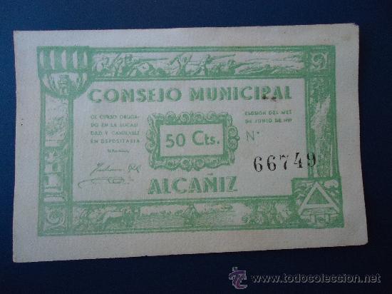 Billetes locales: ALCA&Ntilde;IZ 50 Cts. (EBC-) - Foto 1