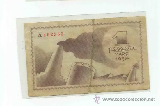 Billetes locales: FIGUERES 1 PTS - Foto 2