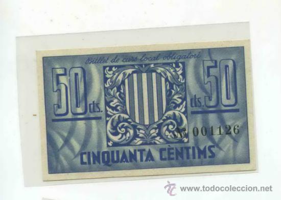 Billetes locales: VILAMAJOR 0,50 PTS - Foto 2
