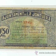 Billetes locales: LA JONQUERA 0,50 PTA