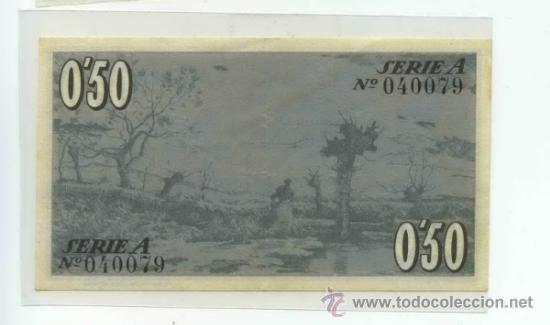 Billetes locales: OLOT 0,50 PTA - Foto 2