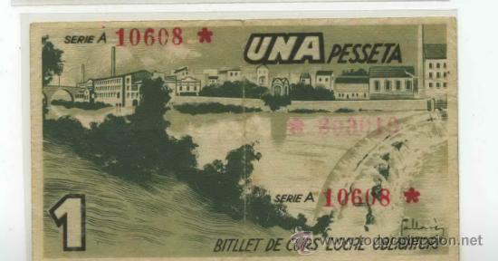 Billetes locales: SALLENT 1 PTA - Foto 2