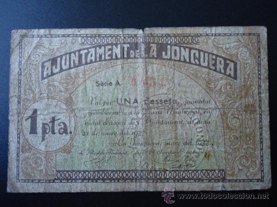 Billetes locales: LA JONQUERA 1 PTA (MBC) - Foto 1