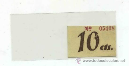 Billetes locales: VACARISES  0,10  PTA   ( Vaquerises ) - Foto 2