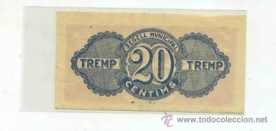 Billetes locales: TREMP 0,20 PTA - Foto 2