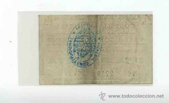 Billetes locales: VALLFOGONA 1 PTA - Foto 2