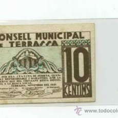 Billetes locales: TERRASSA 0,10 PTA