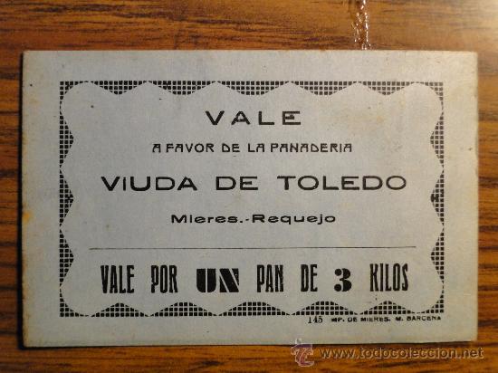 Billetes locales: Vale de Mieres - Requejo, panader&iacute;a - Foto 1
