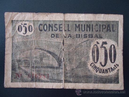 Billetes locales: BISBAL 50CTS - Foto 1