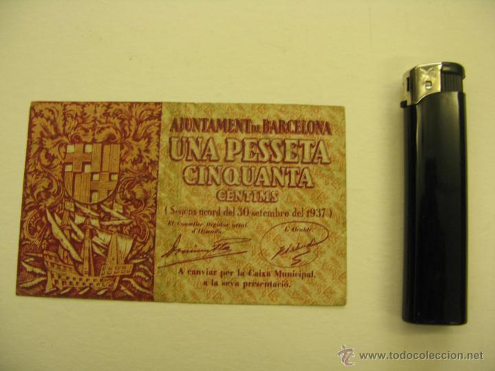 Billetes locales: billete ajuntament de barcelona - Foto 2
