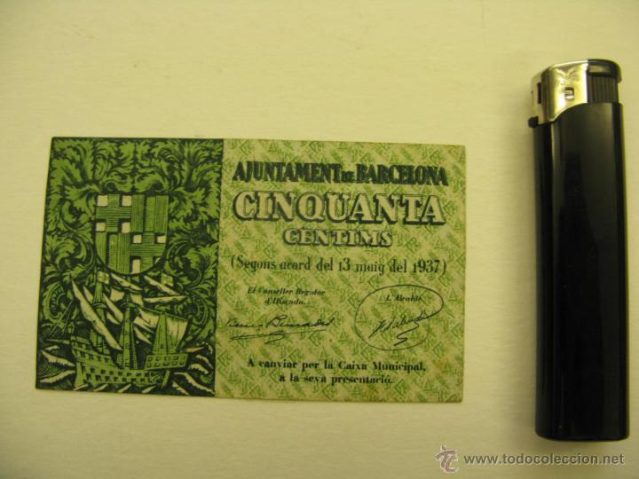 Billetes locales: billete ajuntament de barcelona - Foto 1