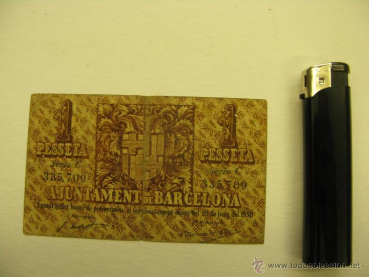 Billetes locales: billete ajuntament de barcelona - Foto 2
