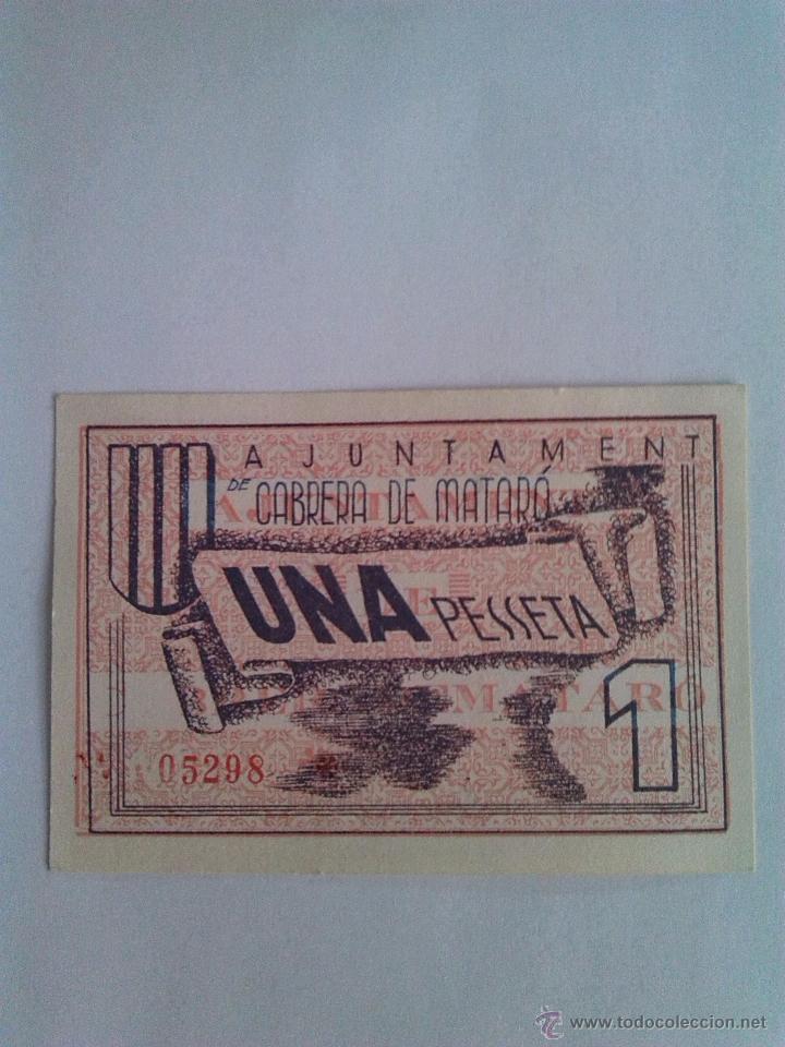 Billetes locales: Billete local de Cabrera de Matar&oacute; (Barcelona) - Foto 2